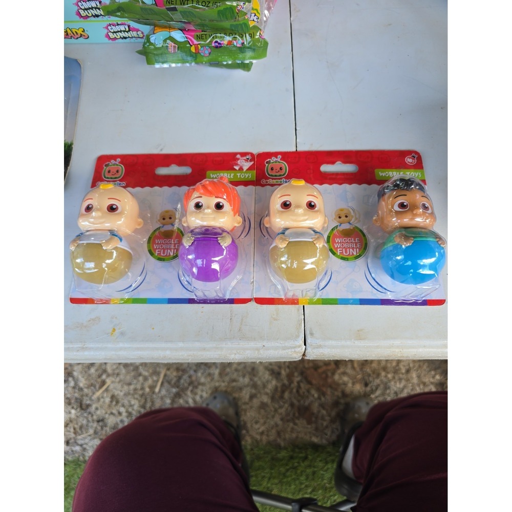 Cocomelon Wobble Toy Figures Just Play Lot Of 2 Wiggle Wobble Fun 3 Characters